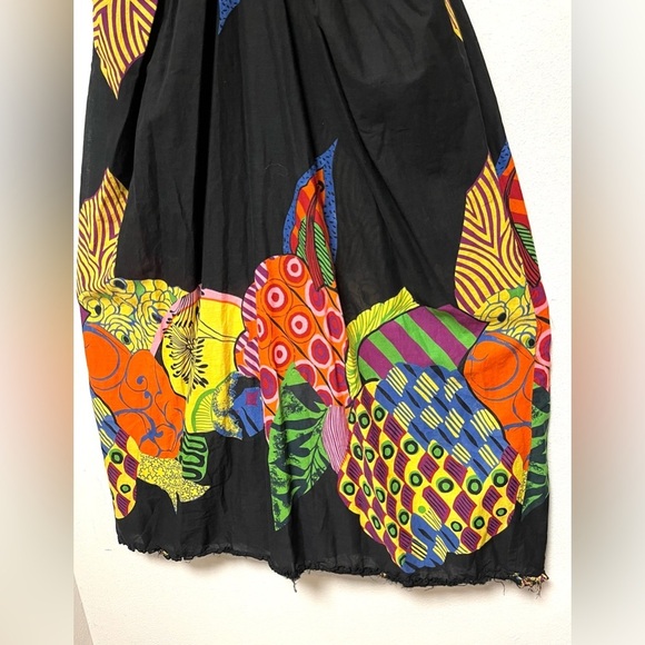 Colorful Boho Sundress Vibrant Multicolor Abstract Pattern - Picture 4 of 7